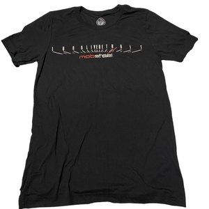 Mobsteel Long Live Detroit Steel Wheels Mens Small Black Shirt
